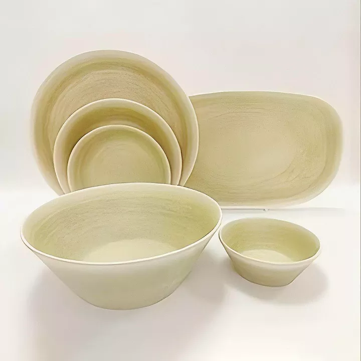 Set keramične jedilne posode Cream